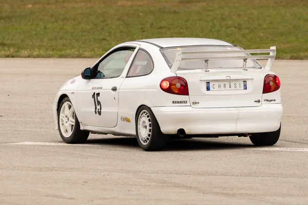 Ambri Ticino Švýcarsko Dubna 2022 Závody Automobilů Podél Ranveje Místním — Stock fotografie