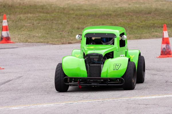 Ambri Ticino Switzerland April 2022 Car Test Racing Runway Local — 스톡 사진