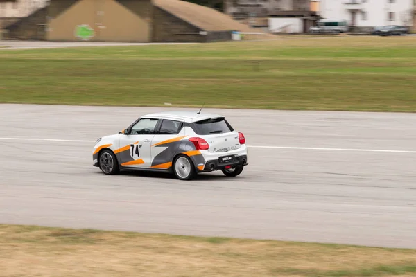 Ambri Ticino Switzerland April 2022 Car Test Racing Runway Local — Stock Photo, Image