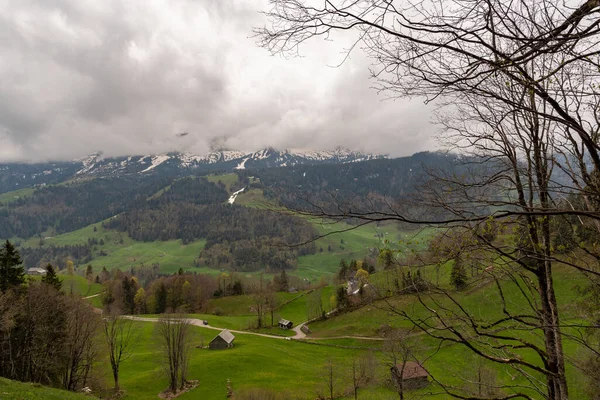 Alt Saint Johann Schweiz Maj 2022 Majestätisk Alpin Natur Mulen — Stockfoto