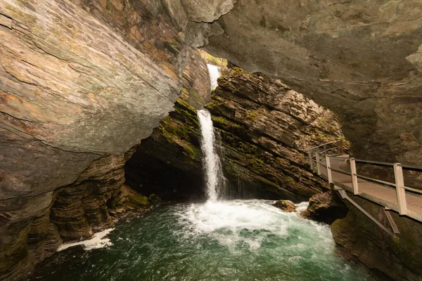 Unterwasser Switzerland May 2022 Beautiful Thur Waterfalls Small Canyon — Stock Photo, Image