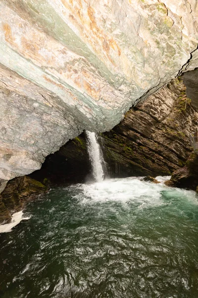 Unterwasser Switzerland May 2022 Beautiful Thur Waterfalls Small Canyon — Stock Photo, Image
