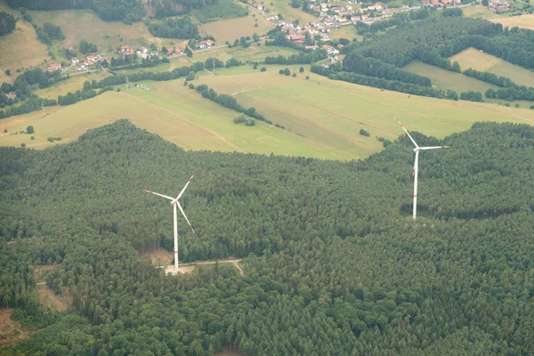 Michelstadt Hesse Germany July 2022 Wind Energy Turbines Green Forest — Stockfoto