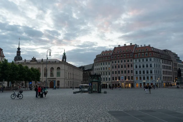 Dresden Saxon Germany July 2022 Market Square Old Town Evening — Foto de Stock