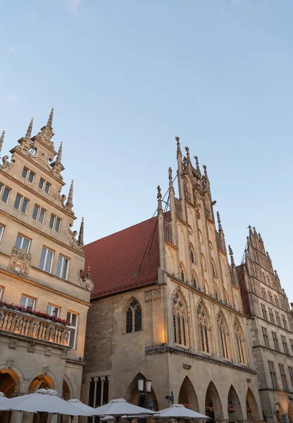Muenster Germany July 2022 Historic Old City Hall Old Town — Foto de Stock