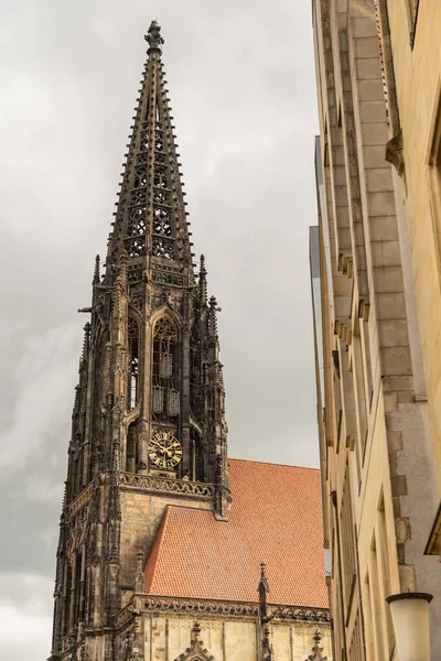 Muenster Germany July 2022 Historic Saint Lamberti Church Old Town — Stock Photo, Image