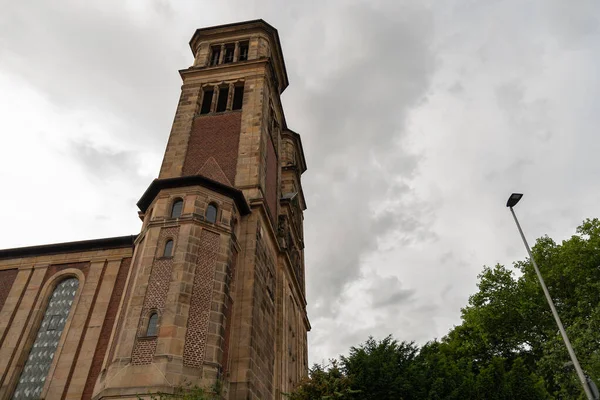 Muenster Germany July 2022 Historic Saint Antonius Church Cloudy Day — Stok fotoğraf