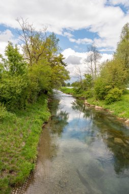 Vaduz, Liechtenstein, May 1, 2022 Beautiful landscape scenery on a sunny day in spring time