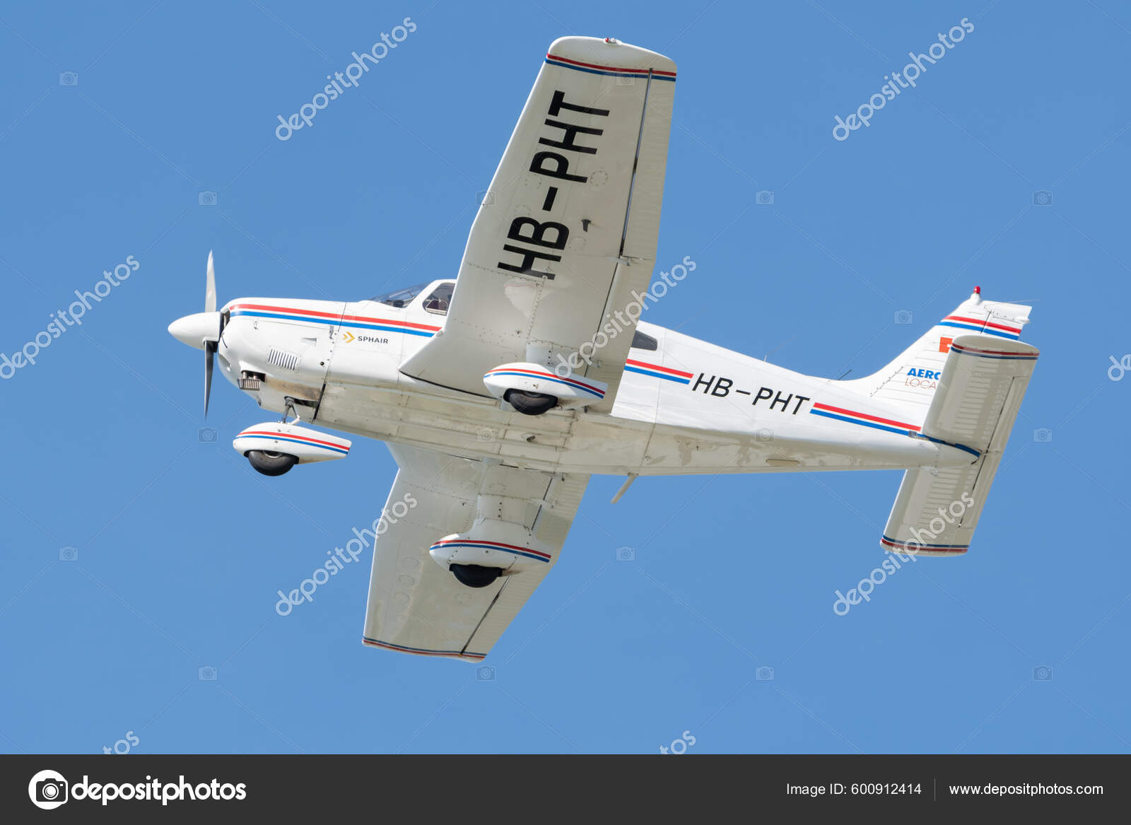 Saint Gallen Altenrhein Switzerland April 2022 Piper Pa28 181 