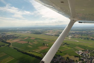Lahr, Germany, July 9, 2022 View to the runway from the small airfield