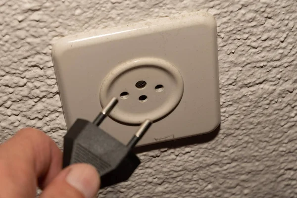 Vaduz Liechtenstein September 2022 Electric Power Plug Put Socket Generate — Stockfoto