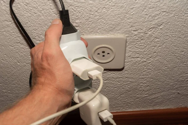 Vaduz Liechtenstein September 2022 Electric Power Plug Put Socket Generate — Stockfoto