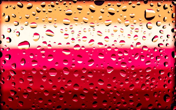 Lesbian Flag Water Droplets Top — Stock Photo, Image