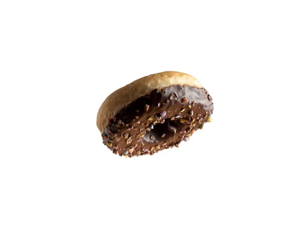 Der Donut Ist Sehr Schmackhaft Isoliert Auf Weißem Hintergrund — Stockfoto