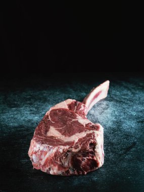 Tomahawk steak from the Ribeye, Irish beef, grilled