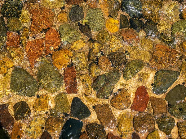 Multicolored cobblestones stone wall, good for background, seamless line.Egypt