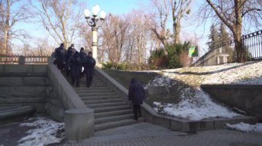 Kiev, Ukrayna 2022 şehir manzarası, şehir konsepti 