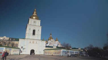 Ukrayna, Kyiv 'deki St. Michael' s Altın Kubbe Manastırı.
