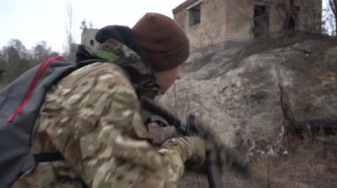 Kyiv, Ukrayna, 21 Şubat 2022. Ukrayna: Ukrayna Yedek Birlikleri Kampı. Rus işgali durumunda eğitim.