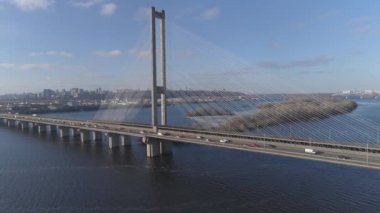 Kiev, Ukrayna hava şehri manzarası, şehir konsepti 