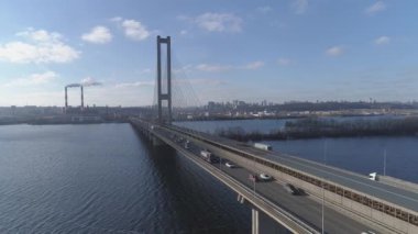 Kiev, Ukrayna hava şehri manzarası, şehir konsepti