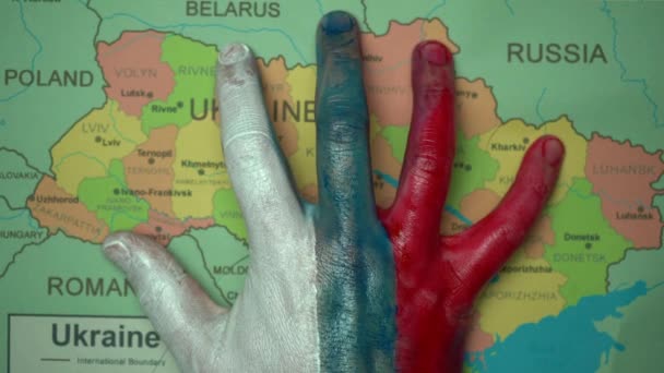 Rusya Nın Ukrayna Daki Işgalinin Sembolü — Stok video
