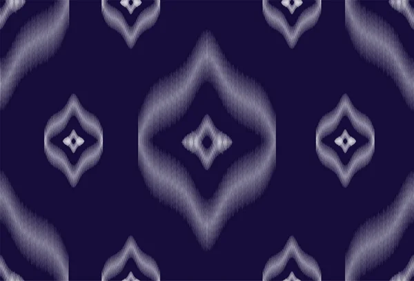 幾何学的な民族東洋のイカットパターン伝統的なデザインの背景 カーペット ラッピング ファブリック ベクトルイラストのための 刺繍スタイル — ストックベクタ