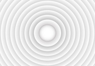 Soyut daire kağıt kesim tabakası beyaz arkaplan, gri beyaz soyut arkaplan,