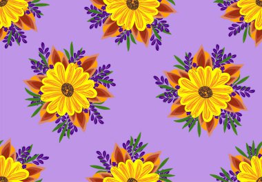 22092402 Çiçekli karalama motifli kusursuz desen. El karalama dokuları ve çiçek elementleriyle çizilmiş. Moda baskısı, ambalajı, arka planı ve el sanatları için çiçek karalama vektör tasarımı..