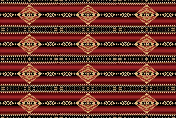 Patrón Geométrico Sin Costuras Indios Nativos Americanos Estilo Tribal — Archivo Imágenes Vectoriales