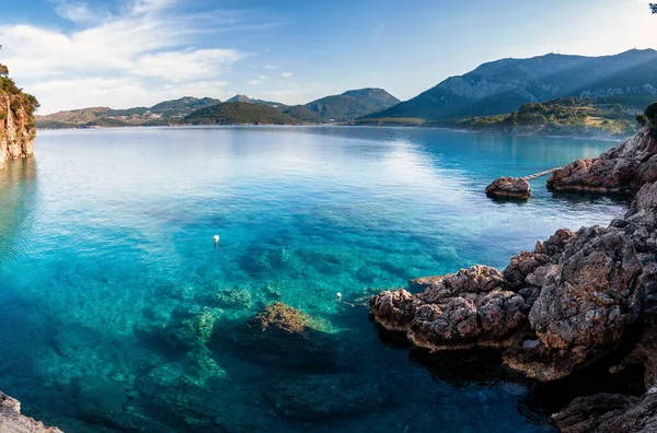 Malerische Mediterrane Meereslandschaft Der Türkei Asien Bunte Frühlingsansicht Der Pirate — Stockfoto