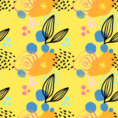 vektörsüz neon deseni. Tekstil tasarımı için saf, basit bir tarz.