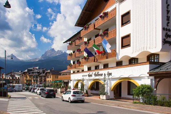 Belluno Itália Agosto 2018 Resort Town Nas Terras Altas Das — Fotografia de Stock