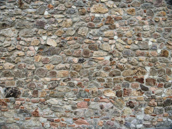 Alte Mauer Aus Unbehandeltem Stein Naturmaterial 2021 — Stockfoto