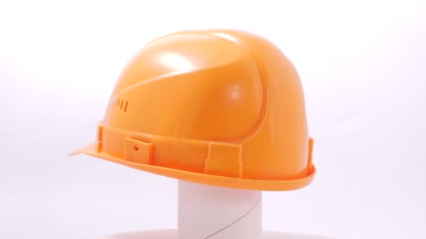 Casque Construction Protection Tête Rouge Pour Sécurité — Video