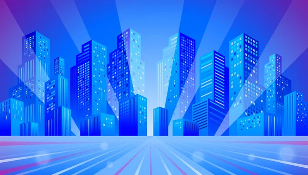 Cidade Skyline Futuro Tecnologia Concept Background Vetores De Stock Royalty-Free