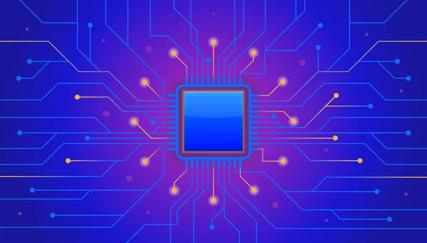 Hintergrund Computerchip Technologie Vektorgrafiken