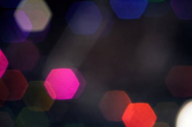 Bulanık bokeh ışıklarının soyut arkaplanı