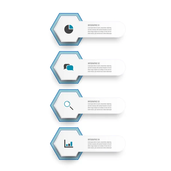 Εικονογράφηση Διάνυσμα Infographics Επιλογές Πρότυπο Για Φυλλάδιο Επιχείρηση Web Design — Διανυσματικό Αρχείο