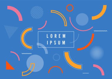 Geometrik şekil kompozisyonları arka plan. Dinamik şekiller kompozisyonu. Vektör illüstrasyonları.