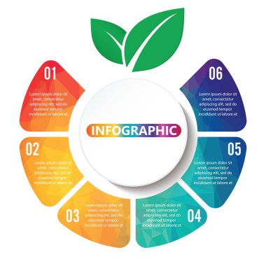 Eko proje için modern vektör bilgi grafiği