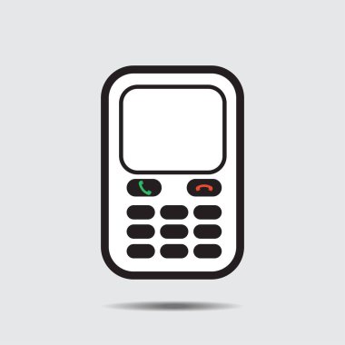 Cep telefonu simgeleri. Çizer vektörü.