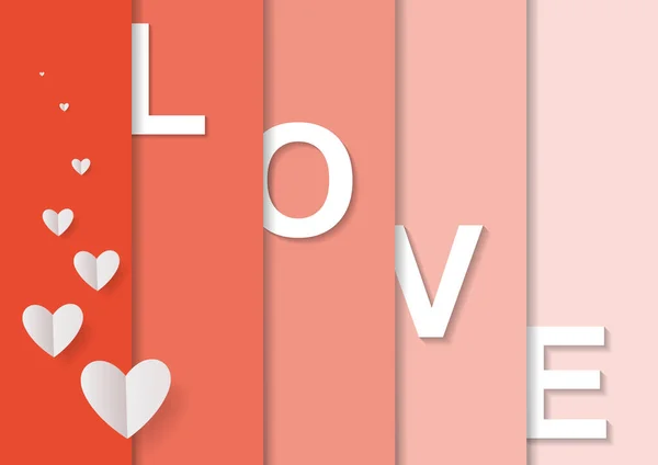 Love Joyeux Valentines Carte Jour — Image vectorielle