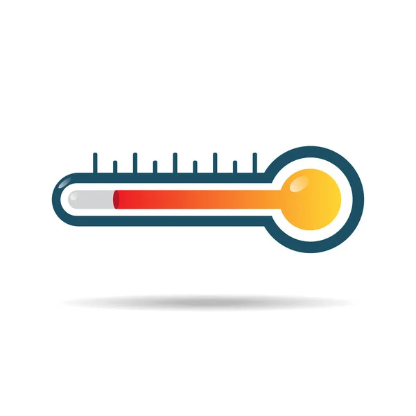 Thermometer Symbol Gesetzt Illustratorvektor — Stockvektor