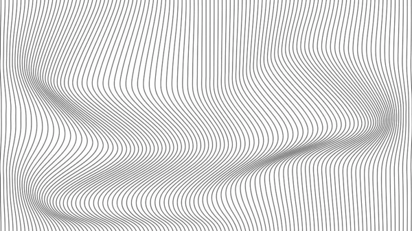 Перспективна Викривлена Біла Сітка Цифровий Фон Дротяною Хвилею Поверхня Векторної — стоковий вектор