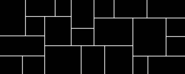 Collage for photos or images. Vector template empty frames. Creative mockup.