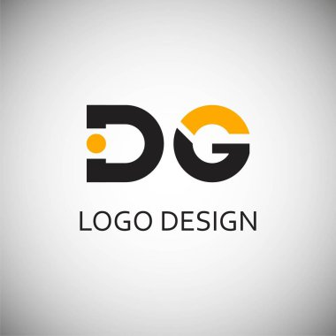 Basit logo tasarımı için dg harfi