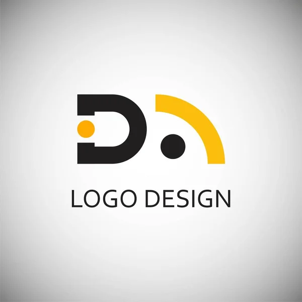 Carta Para Diseño Logotipo Simple — Vector de stock