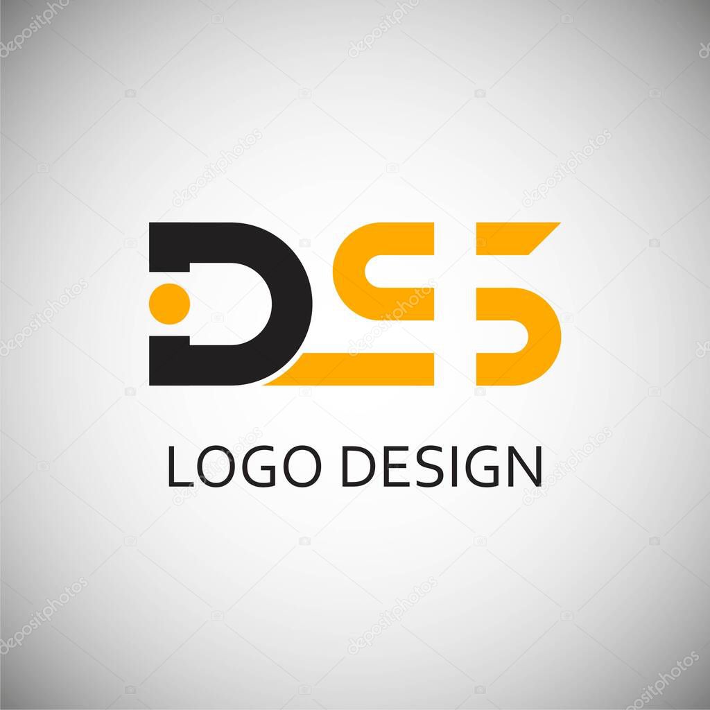Modern letter ds company logo template