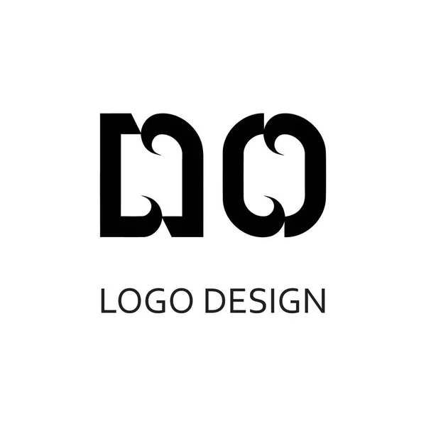 Nenhuma Carta Para Design Logotipo Simples —  Vetores de Stock